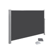 Large Privacy Screen – Fabric – Smoky Grey – Sunshade for Patio and Balcony 200 x 350 cm