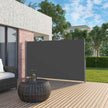 Large Privacy Screen – Fabric – Smoky Grey – Sunshade for Patio and Balcony 200 x 350 cm