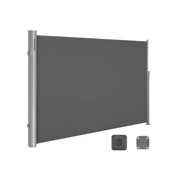 Extendable Side Shade – Aluminium Alloy – Opaque – Privacy Screen and Sun Protection for Outdoor Use