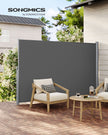 Extendable Side Shade – Aluminium Alloy – Opaque – Privacy Screen and Sun Protection for Outdoor Use