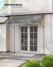 Manual Retractable Awning – Fabric – Dove Grey – Height-Adjustable with Crank