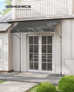 Manual Retractable Awning – Fabric – Anthracite Grey – Height-Adjustable with Crank