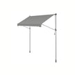 Manual Retractable Awning – Fabric – Dove Grey – Height-Adjustable with Crank