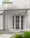 Manual Retractable Awning – Fabric – Dove Grey – Height-Adjustable with Crank