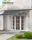 Manual Retractable Awning – Fabric – Anthracite Grey – Height-Adjustable with Crank