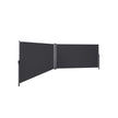 Retractable Awning – Polythene Fabric – Smoky Grey – Privacy Protection and Sun Shade