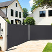 Retractable Double Side Awning – Thickened Polythene – Smoky Grey – Privacy Protection & Sun Shade