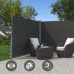 Retractable Awning – Polythene Fabric – Smoky Grey – Privacy Protection and Sun Shade