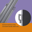 Retractable Double Side Awning – Thickened Polythene – Smoky Grey – Privacy Protection & Sun Shade