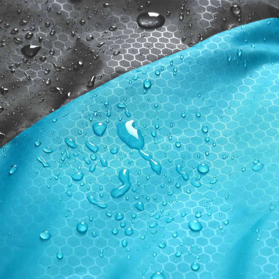 Sleeping Bag – Nylon – Dark Grey and Turquoise – Compact for All Seasons, 220 x 84 cm