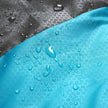 Sleeping Bag – Nylon – Dark Grey and Turquoise – Compact for All Seasons, 220 x 84 cm