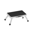 Folding Step Stool – Metal – White – TÜV SÜD Certified, 150 kg Load Capacity