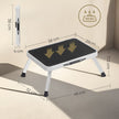 Folding Step Stool – Plastic – White – Non-Slip, Max Load Capacity 150 kg