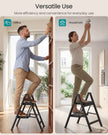 2-Step Ladder - 5.2L - Heavy-Duty Steel - Holds up to 150 kg - Easy Storage