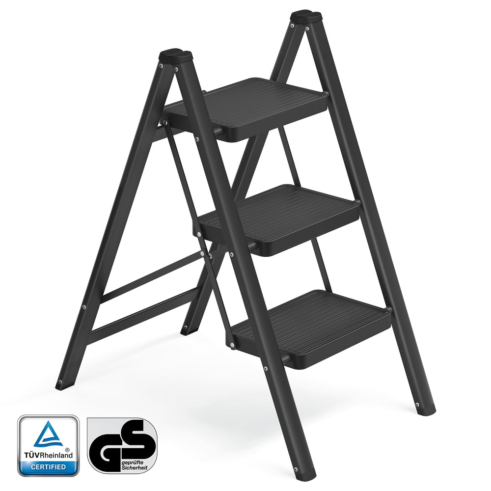 2-Step Ladder - 5.2L - Heavy-Duty Steel - Holds up to 150 kg - Easy Storage