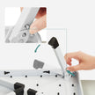 Folding Step Stool – Metal – White – TÜV SÜD Certified, 150 kg Load Capacity