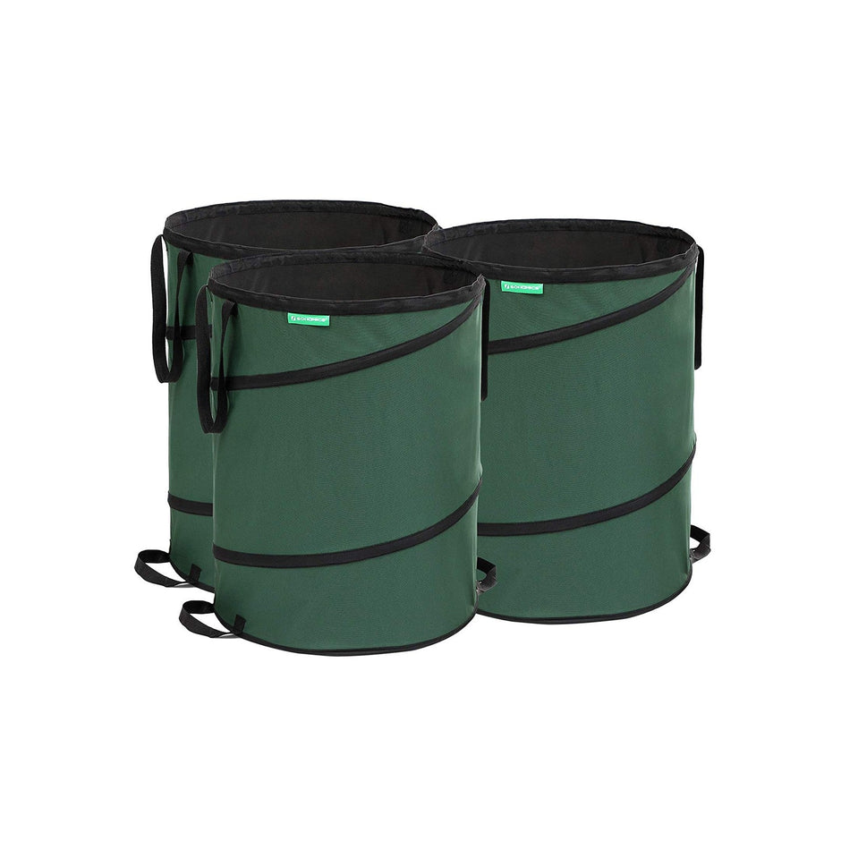 Set of 3 Pop-Up Garden Bags – Tear-Resistant Polyester – 160 Liters – Durable Design