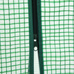 4-Tier Greenhouse – Metal and Mesh – Green – Roll-Up Door