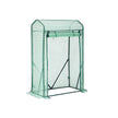 Small Greenhouse – Metal Frame – Green – Compact Design with Roll-up Door