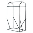 Small Greenhouse – Metal Frame – Green – Compact Design with Roll-up Door