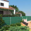 PVC Privacy Screen – Opaque – Green – UV Resistant with Mounting Clips