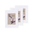 Picture Frame Set – MDF and Glass – White – Set of 3, A3 and 8x10 inch, No Mat and with Mat