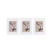 Picture Frame Set – MDF and Glass – White – Set of 3, A3 and 8x10 inch, No Mat and with Mat