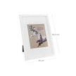 Picture Frame Set – MDF and Glass – White – Set of 3, A3 and 8x10 inch, No Mat and with Mat