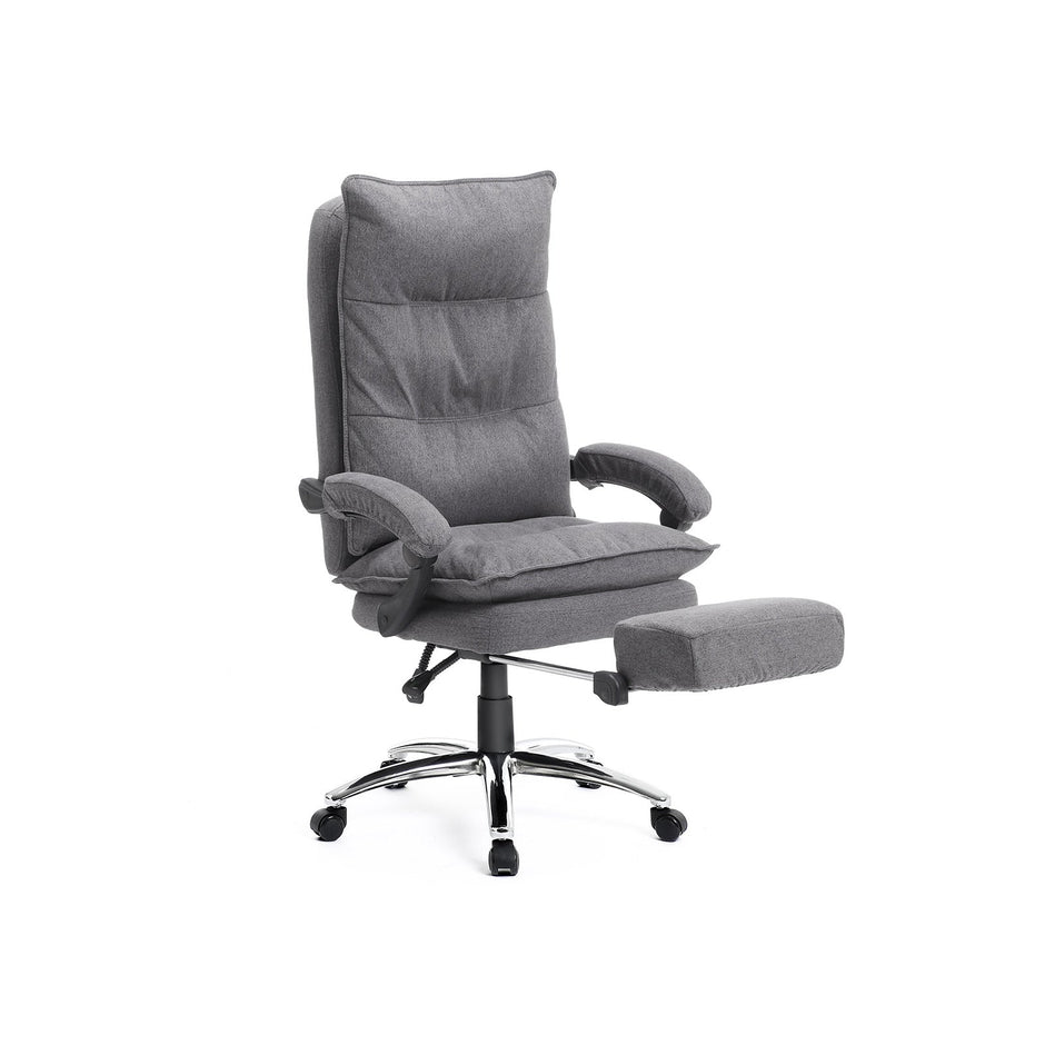 Ergonomic Office Chair – Fabric – Gray – Executive Design