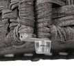 Laundry Basket – Synthetic Rattan – Gray – 90L Capacity with Lid and Removable Liner