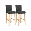 Bar Stool – Fabric – Grey – Comfortable and Stylish Design