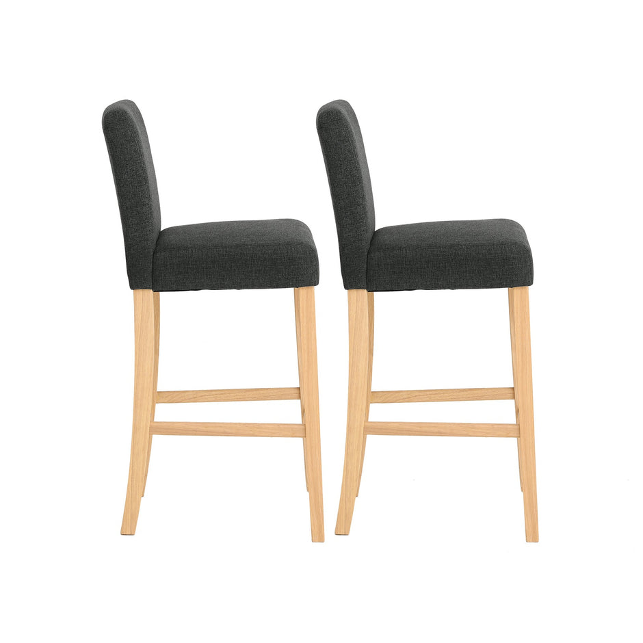 Bar Stool – Fabric – Grey – Comfortable and Stylish Design