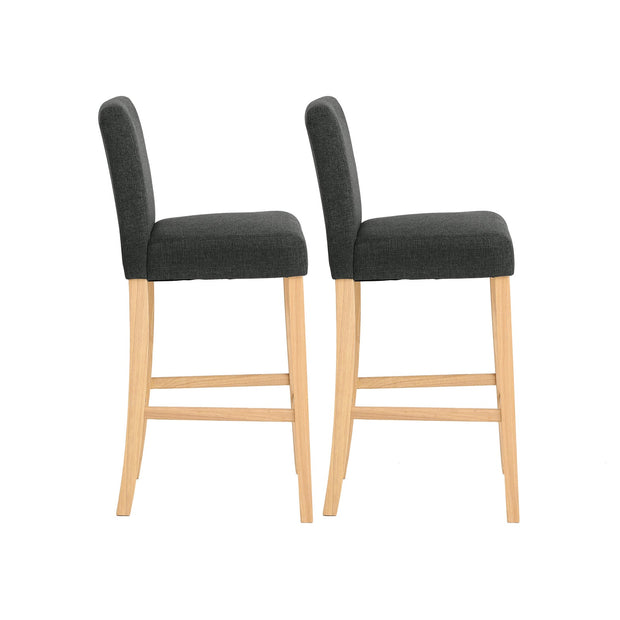 Bar Stool – Fabric – Grey – Comfortable and Stylish Design
