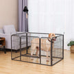 Puppy Playpen – Metal – Grey – Modular Design for Versatile Configuration