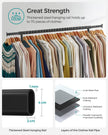 Heavy-Duty Clothes Rack – All-Metal – Matte Black – Extendable Hanging Rail, 136 kg Load Capacity