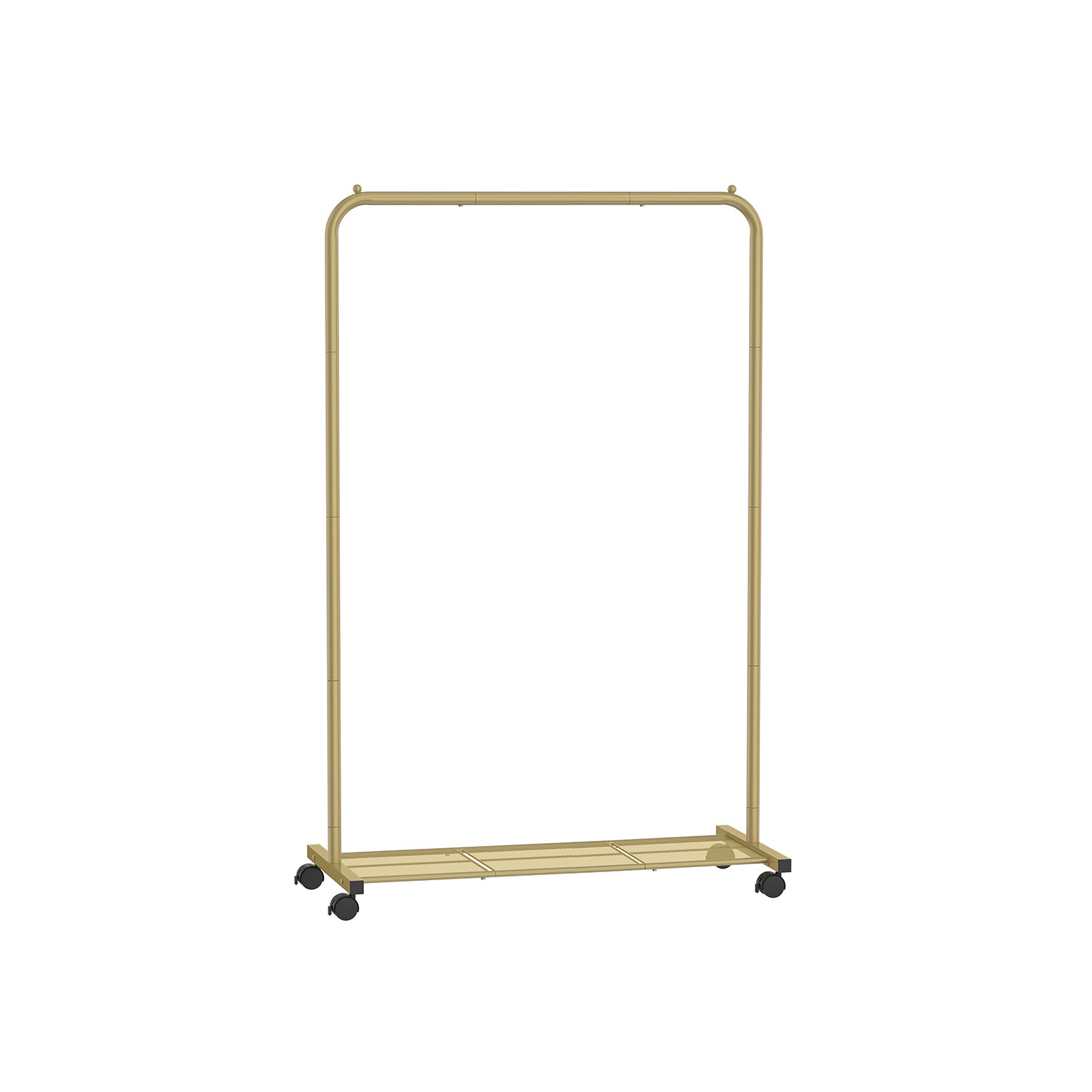 Garment Rack – Metal – Jelly Pink – Mobile with Storage Shelf