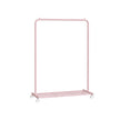 Garment Rack – Metal – Jelly Pink – Mobile with Storage Shelf