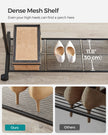 Double-Rod Clothes Rail – Metal – Black – Mobile with Storage Shelf and Lockable Wheels