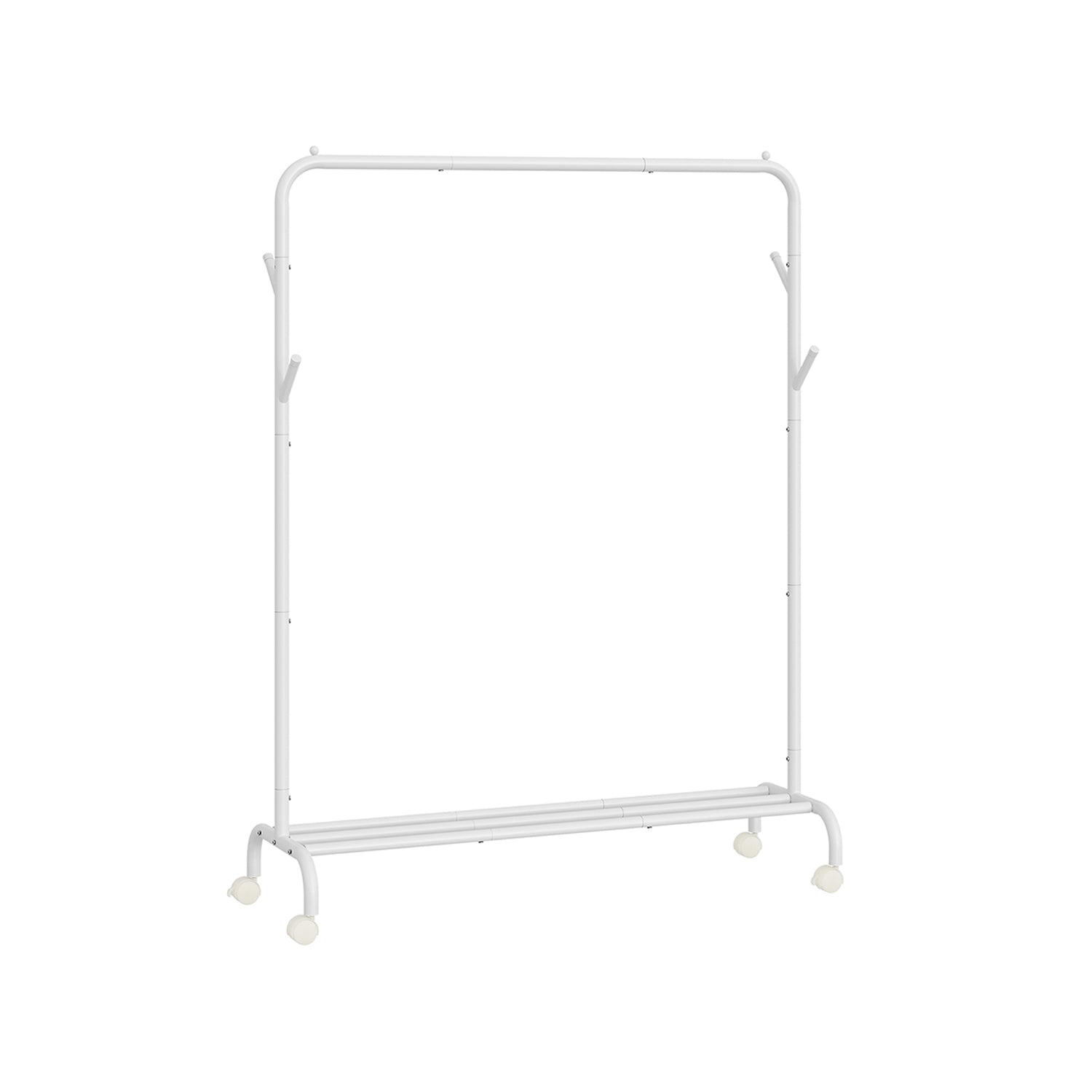 Clothes Rack – Heavy-Duty Metal – Ink Black – Extendable and Collapsible with Wheels