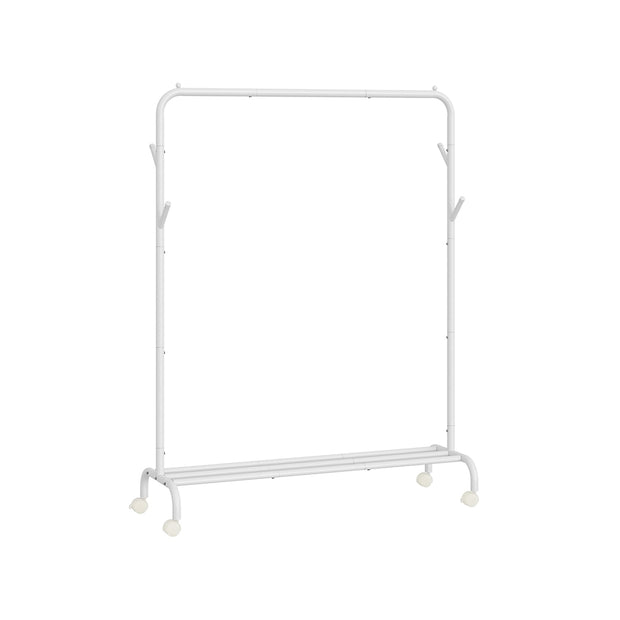Clothes Rack – Heavy-Duty Metal – Ink Black – Extendable and Collapsible with Wheels