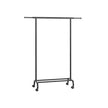 Clothes Rack – Metal – Ink Black – Extendable with Wheels, Max Load 45 kg