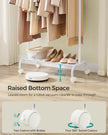 Clothes Rack – Metal – Cloud White – Extendable Hanging Rail with Wheels, 45 kg Capacity