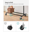 Heavy Duty Mobile Clothes Garment Rack – Chrome – Extendable and Collapsible Design – 90 kg Load Capacity with Wheels