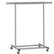 Heavy Duty Clothes Rack – Chrome – Extendable and Collapsible – 90 kg Load Capacity with Wheels