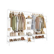 Clothes Rack - 541L - Steel - 9 Shelves - Hanging Rods