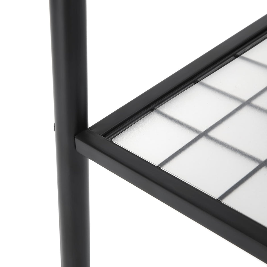 Garment Rack – Steel – Matte Black – Includes Hanging Rail and Bottom Shelf