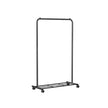 Clothes Rack – Metal – Black – Mobile with Storage Shelf