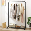 Clothes Rack – Metal – Black – Mobile with Storage Shelf