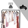 Clothes Rack – Metal – Black – Mobile with Storage Shelf