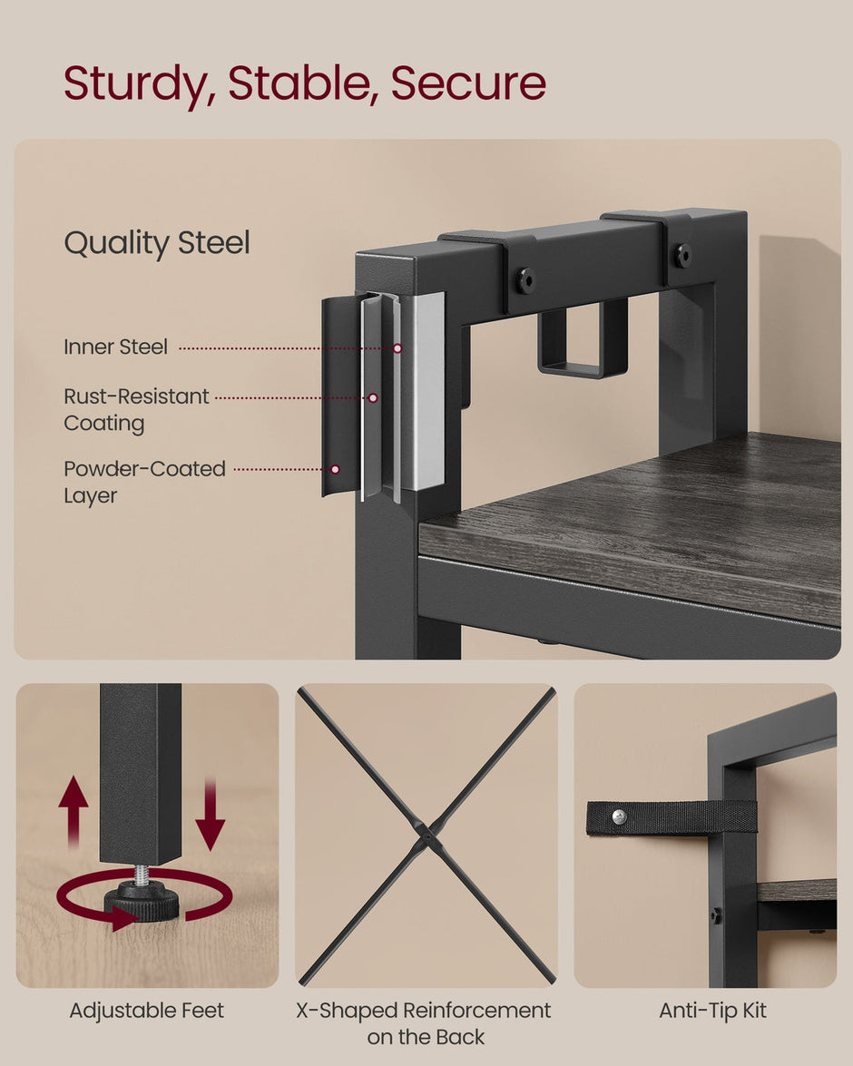 Hall Tree – Engineered Wood – Brown – Bench with Shoe Storage and Multiple Hooks